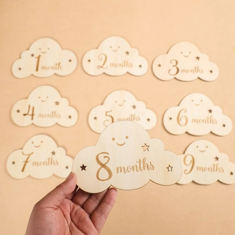 

8Pcs Keepsake Card First Year Milestone Card Parents Newborn Photo Props Cards