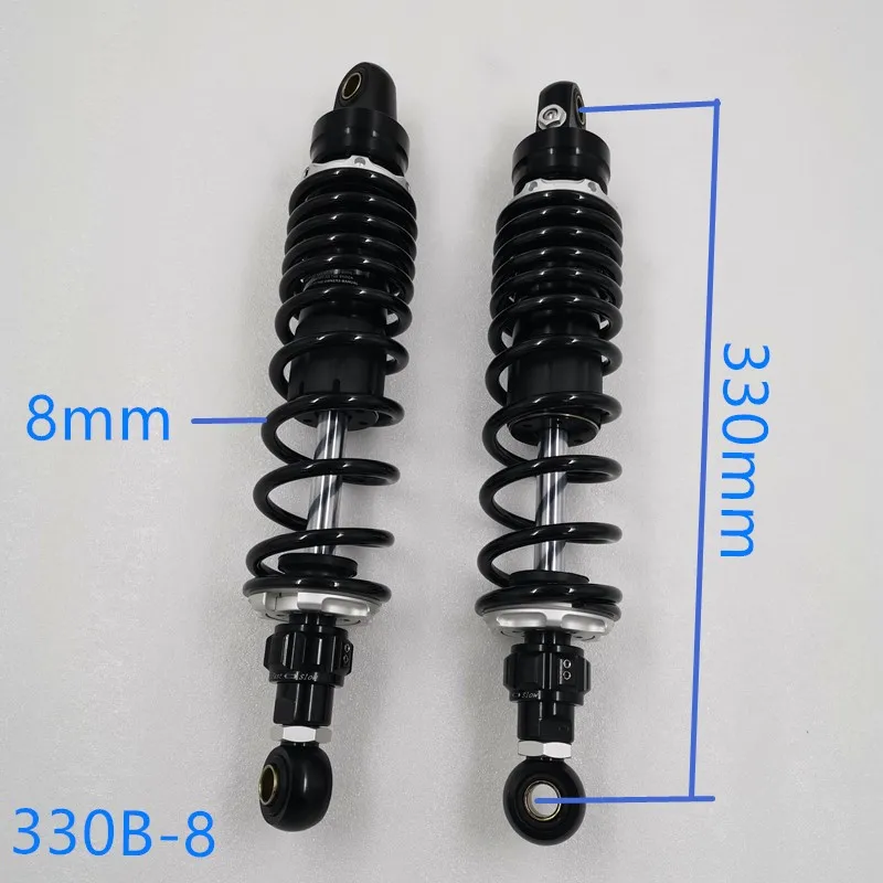 

8 мм пружина 280 мм 305 мм 320 мм 330 мм 340 мм 370 мм 400 мм Регулируемый воздушный мотоциклетный амортизатор для honda YAMAHA SUSZKUI KAWASAKI