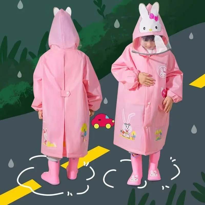 

Children's Raincoat Cute Cartoon Kids Cape Style Boy Girl Outdoor Waterproof Poncho Rain Jacket Poncho Cover Rainwear Rainsuit