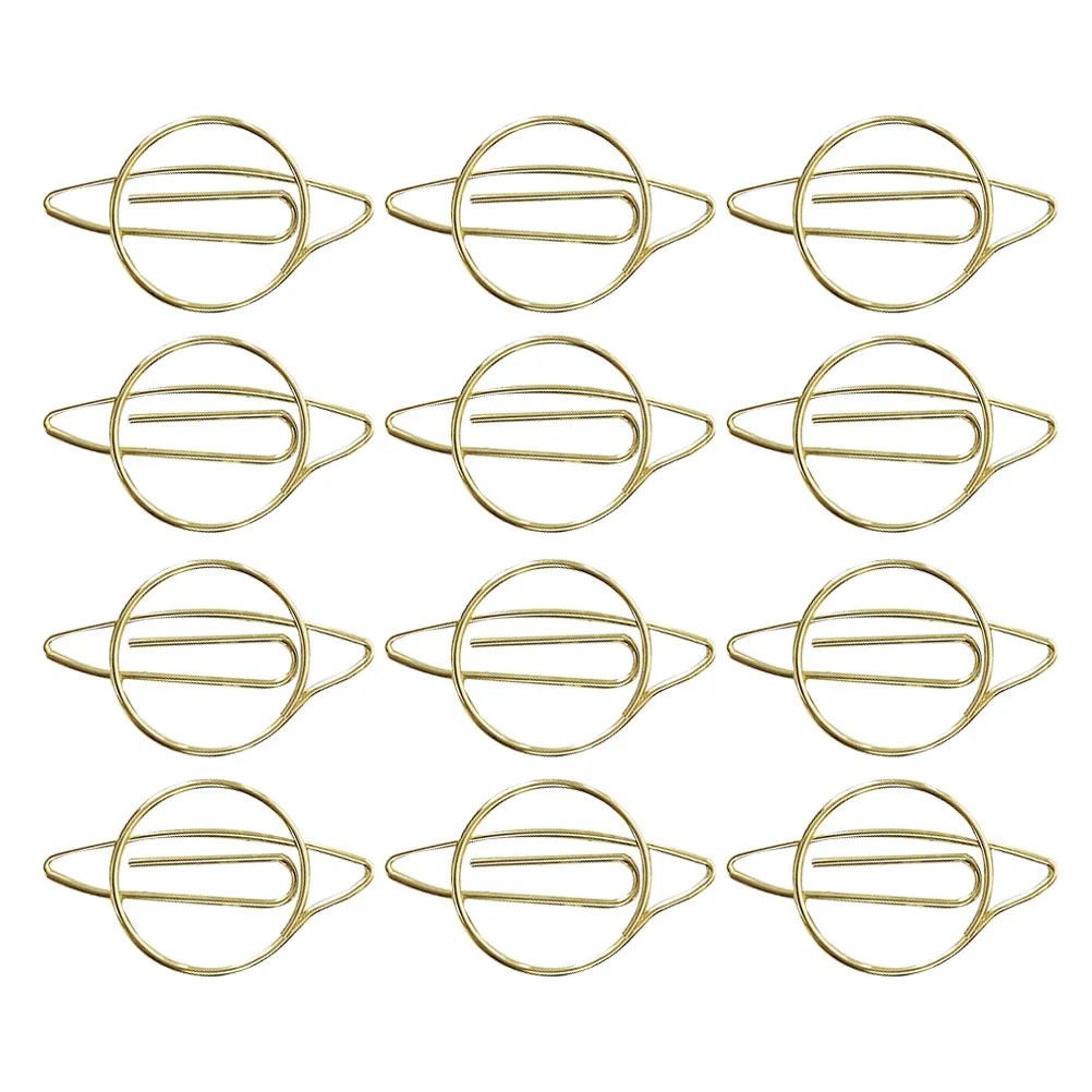 

20Pcs Decorative Study Paperclips Multi-function Paper Clips Portable Special-shaped Clips