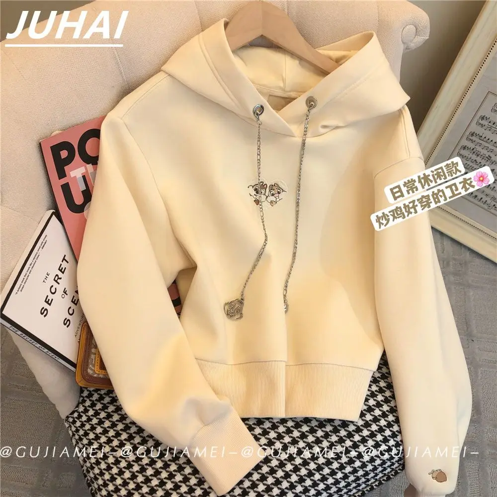 

Однотонные милые непослушные толстовки, женские универсальные модные простые пуловеры, толстовка с капюшоном в Корейском стиле, осень 2022