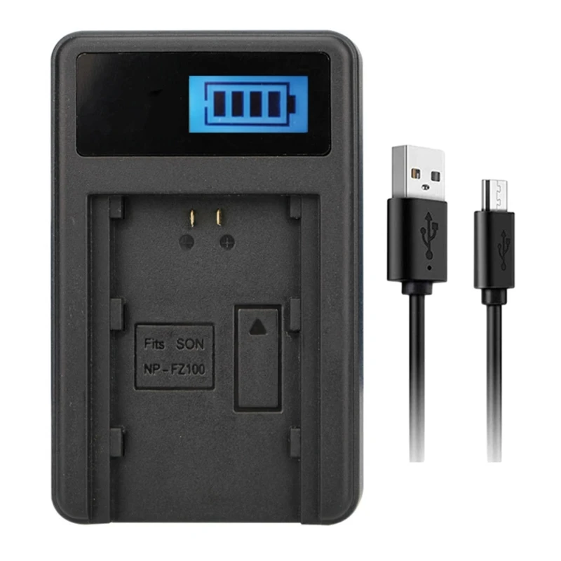 NPFZ100 Аккумулятор ЖК-зарядное устройство USB для камеры A9R 9S A9S A7III A7RIII A7R3 Прямая
