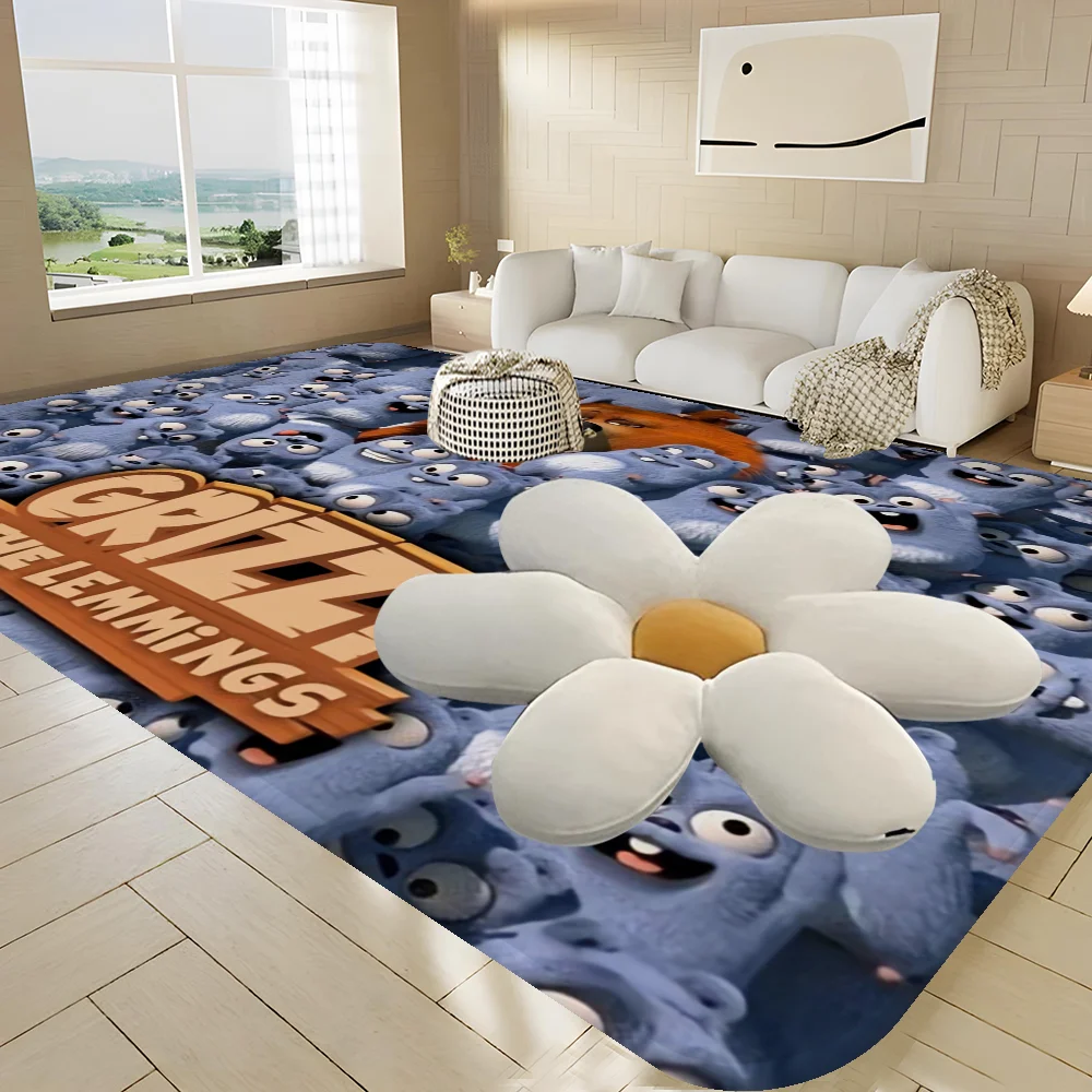 Grizzy And The Lemmings Kitchen Mat Cheaper Anti-slip Modern Living Room Balcony Printed Home Decor
