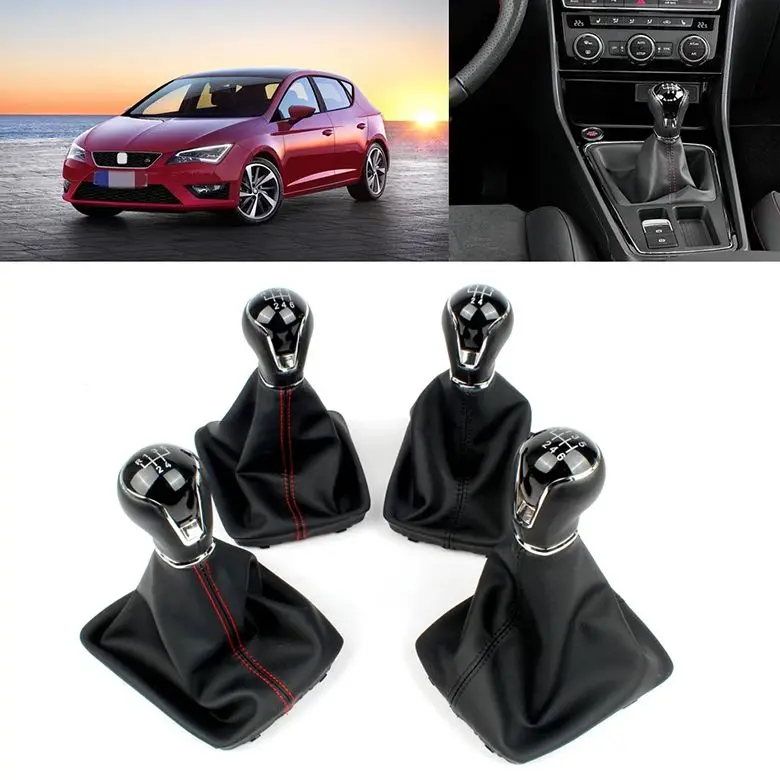 Рычаг переключения передач, 5/6 скоростей, для SEAT Leon III 3 MK3 5F 2012 2013 2014 2015 2016 2017, автомобильный Стайлинг