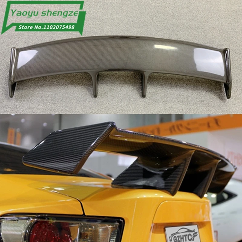 Car-styling Carbon fiber Material ZELE Style GT 86 BRZ Rear Trunk wing spoiler For Subaru BRZ Toyota 86 GT86