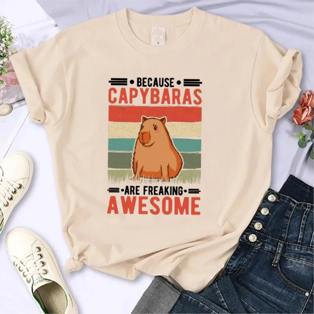 

Because Capybaras Are Freaking Awesome Men T-shirts Life Is Better Woth A Capybara Unisex Funny Tshirts Don't Worry Be Capy Tops