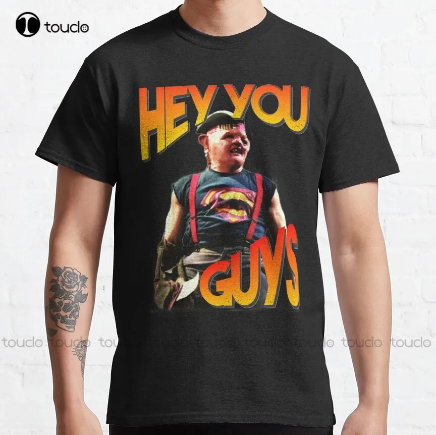 

Hey You Guys | Sloth | Goonies Classic T-Shirt Halloween Shirts For Women Custom Gift Digital Printing Tee Shirt Unisex Shirts