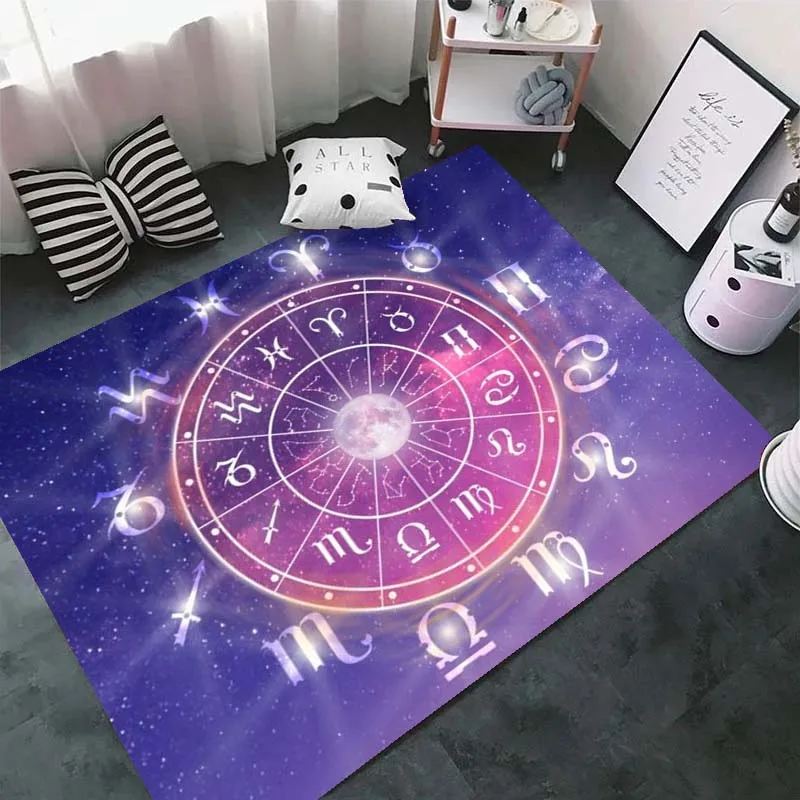Коврики с созвездиями двенадцати звезд и знаков зодиака для гостиной спальни