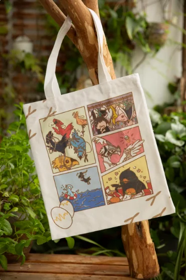 Аниме FINAL FANTASY XIV FF14 мягкие игрушки холщовая сумка сумка-мессенджер коллекция