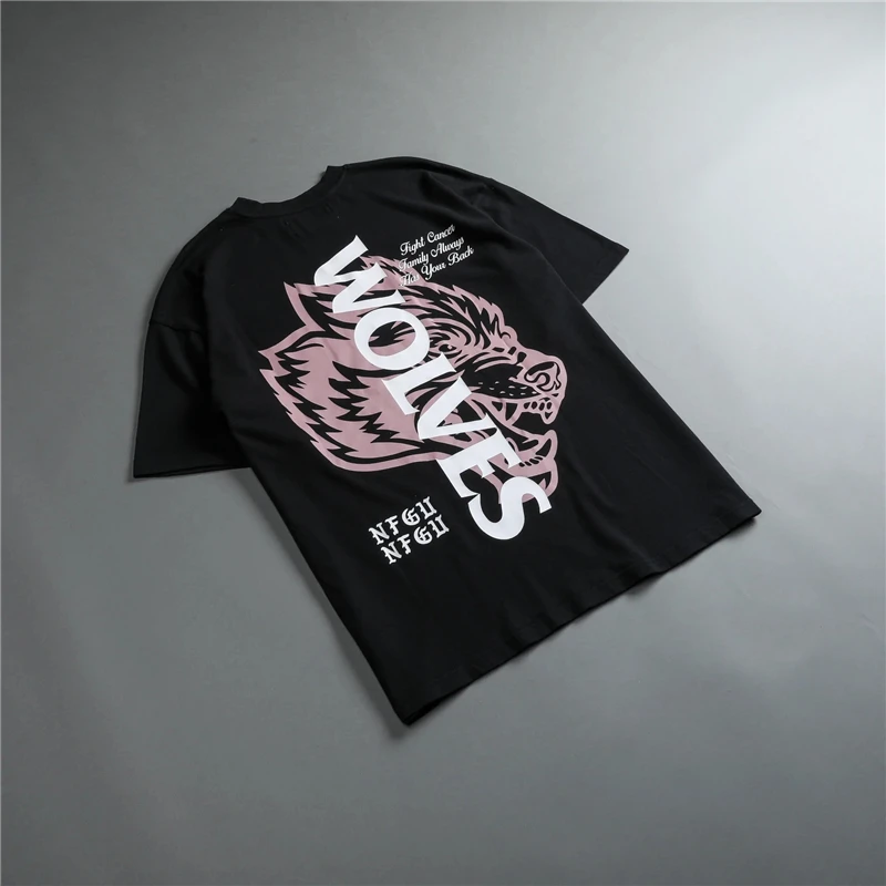 

2023 New Mens Classic Gym T-Shirt Darc Wolves Men T Shirt Summer O-neck Cotton Fitness Short-Sleeve T-Shirt Workout Running