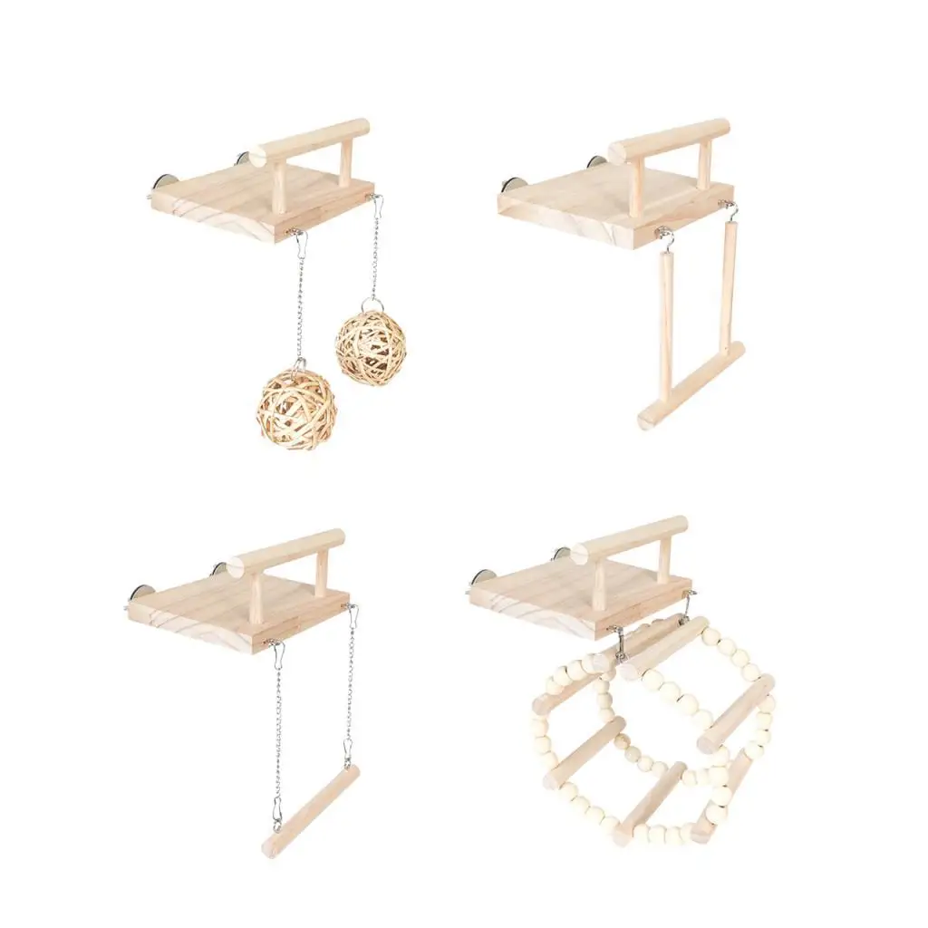 Деревянный попугай окунь птица жевательная игрушка для маленького и среднего