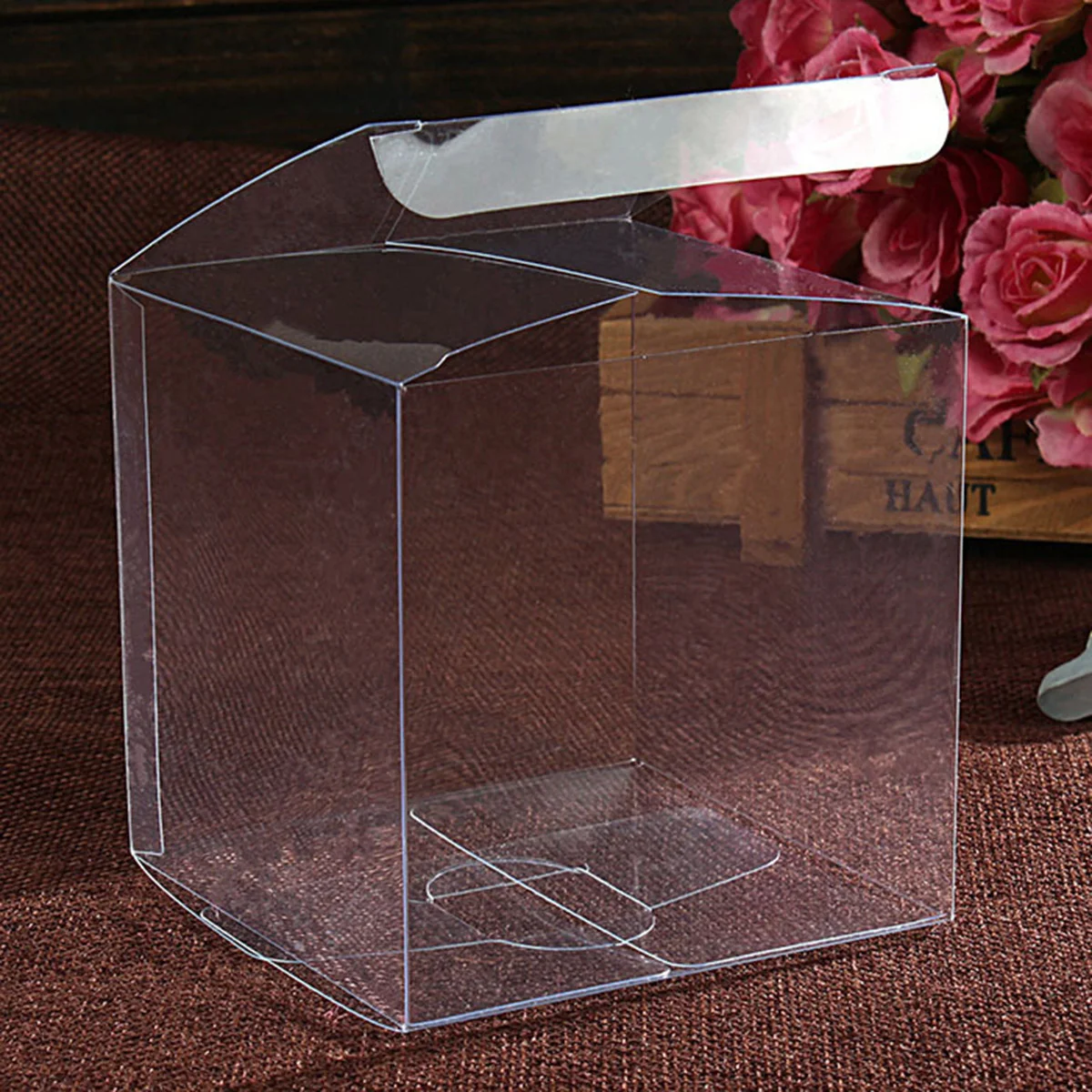 

Boxes Clear Box Gift Candy Favortransparentapple Cube Favors Wedding Small Display Packaging Container Cupcake Party Gifts Cake