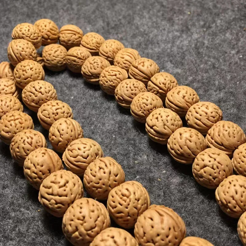 Маленький браслет с косточками персика узором мозга 108 Бутик персиковая яма