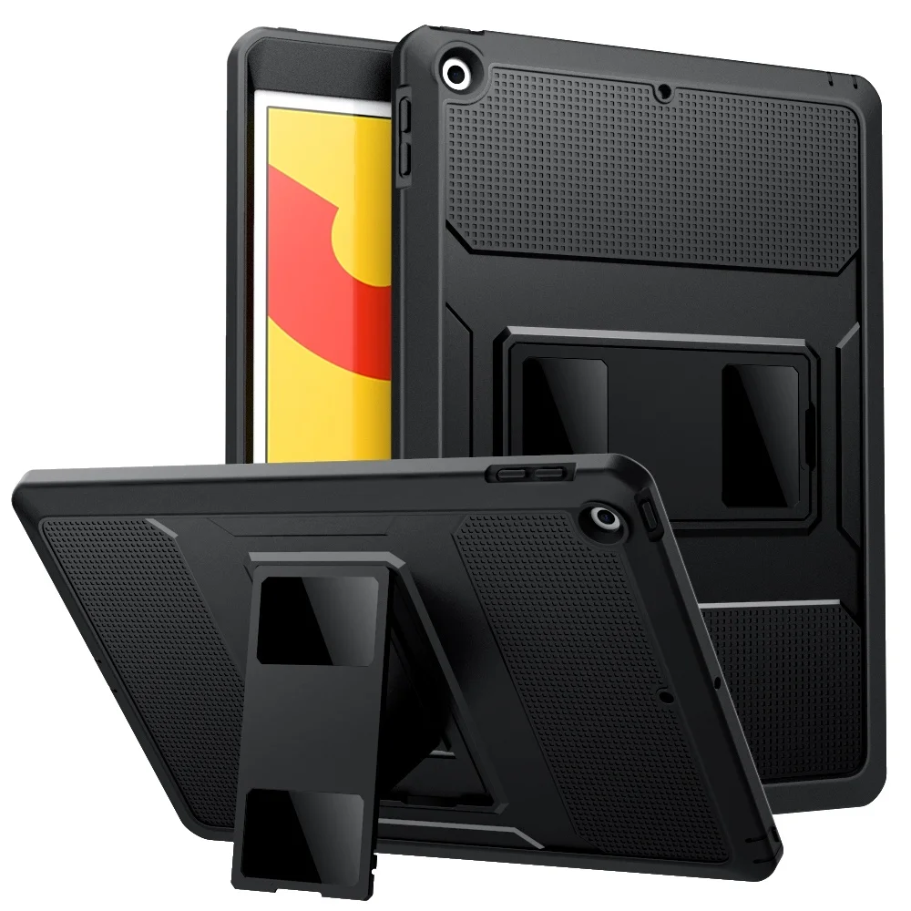 

Case For Apple iPad 10.2 2019,[Heavy Duty] Shockproof Full Body Rugged Hybrid Cover with Built-in Screen Protector for 7th