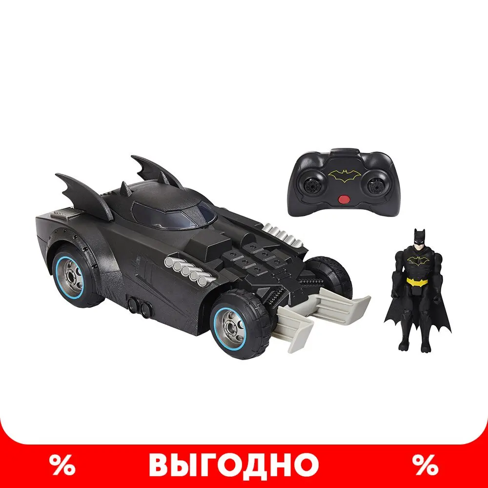 Набор игровой Batman Бэтмен Бэтмобиль на радиоуправлении и фигурка Бэтмена 6055747 -