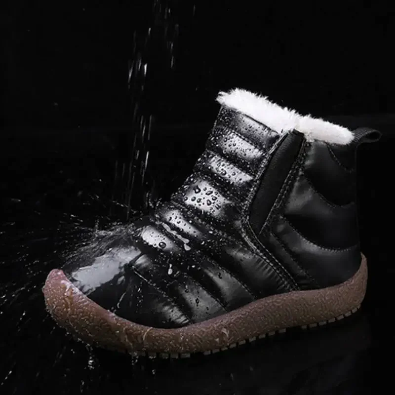 Новинка 2024 зимние детские ботинки для мальчиков и девочек плюшевые теплая