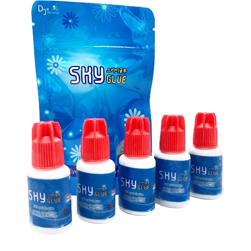 10Pcs Sky S+ Type Eyelashes Glue False Lash Strong Adhesives Retention 7 Weeks No Irritation Korea Eyelash Glue Makeup Wholesale