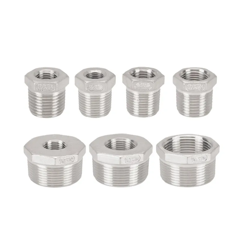 Reducer Bushing Male x Female 1/8" 1/4" 1/2" 3/4" 1" 1-1/4" 1-1/2" BSP Threaded Stainless Steel SS 304 Reducer Pipe Fitting