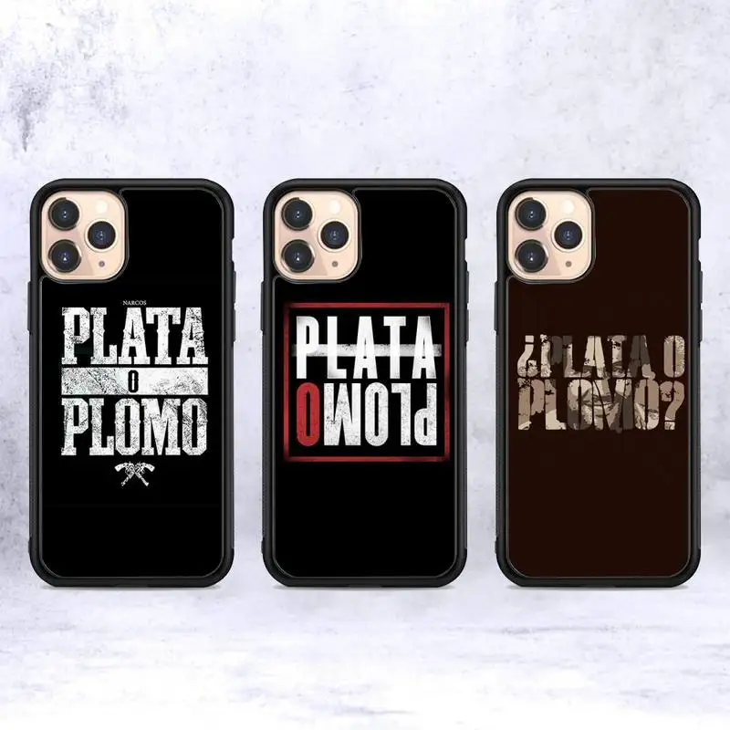

Plata O Plomo Narcos Pablo Escobar Phone Case Silicone PC+TPU Case for iPhone 11 12 13 Pro Max 8 7 6 Plus X SE XR Hard Fundas