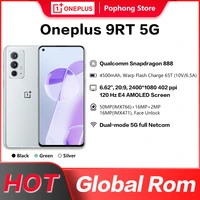 Global Firmware OnePlus 9RT Smartphone Snapdagon 888 6 62 AMOLED 120Hz 4500 Amh 65Warp Charging 50MP Main Camera Android