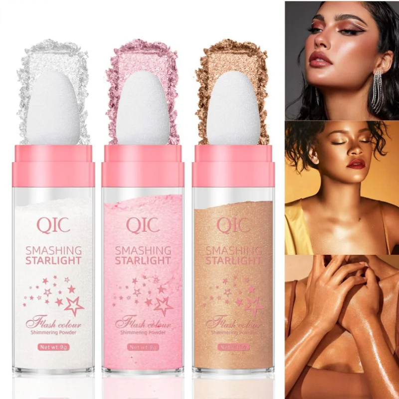 

Highlighter Fairy Powder for Face and Body Brighten Shadows Natural Stereoscopic Contouring Highlighter Stick Powder Fairy