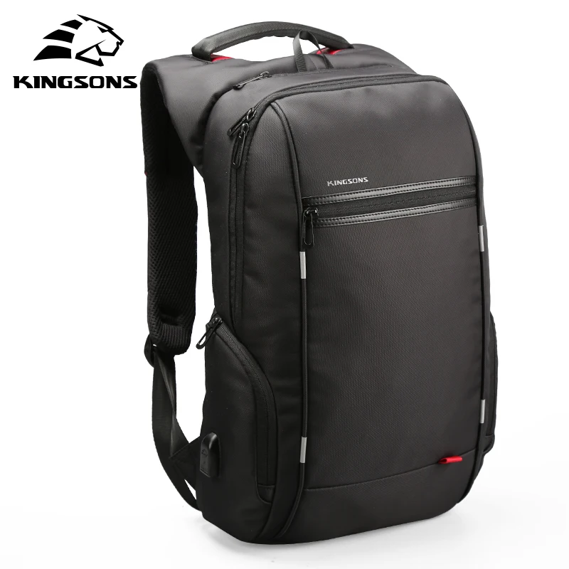 

Kingsons 13'' 15'' 17'' USB Lade Laptop Rucksack für Computer Tasche Frauen Notebook Pack Wasserdichte Anti-diebstahl Schule Tas