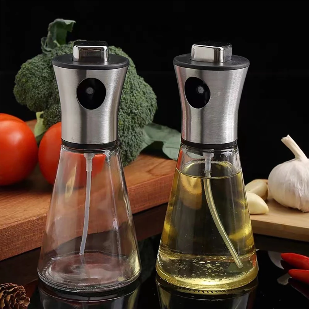 Бутылка с распылителем масла из нержавеющей стали стеклянный спрей для