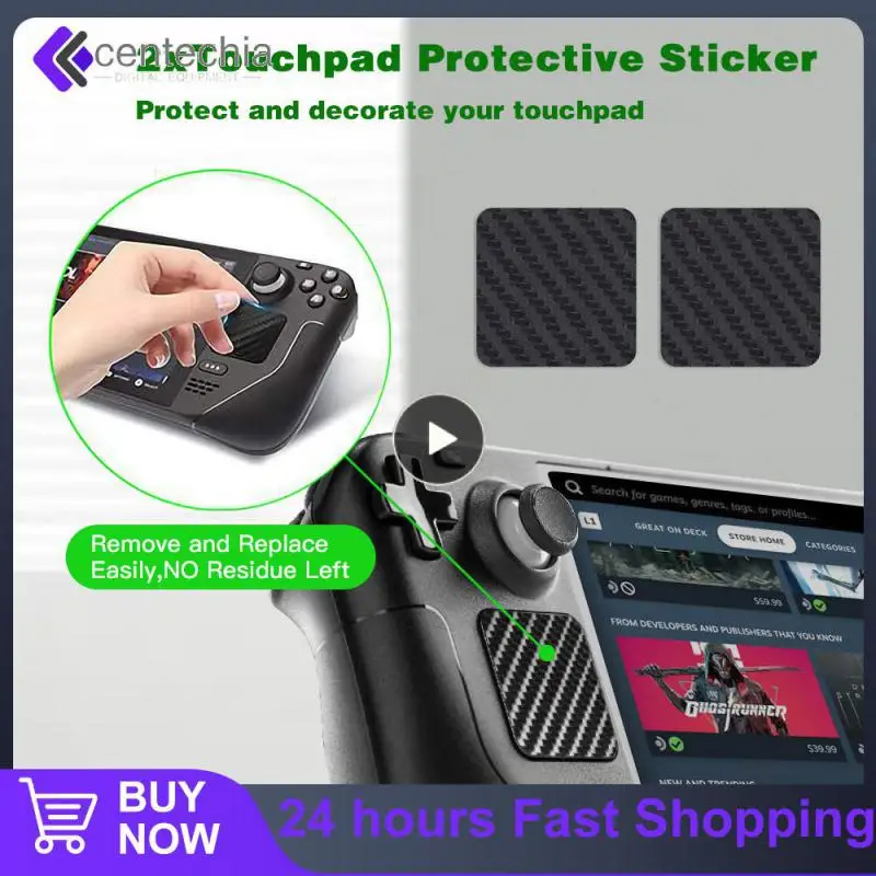 

Scratch-resistant Host Protection Kit High Quality Black Touchpad Protection Stickers Carbon Fiber Texture For Steam Deck Pvc