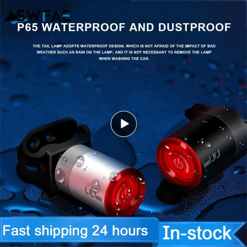 

LiLioo Bicycle Brake Sensor Touch Tail Light Mountain Bike Tail Light USB Charging Road Bike Tail Light