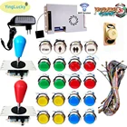 Аркадный комплект Pandora GAMES 10000 в 1 48 Way Sanwa аркадный джойстик хромированная подсветка аркадная Кнопка Pandora Games 3d Wifi