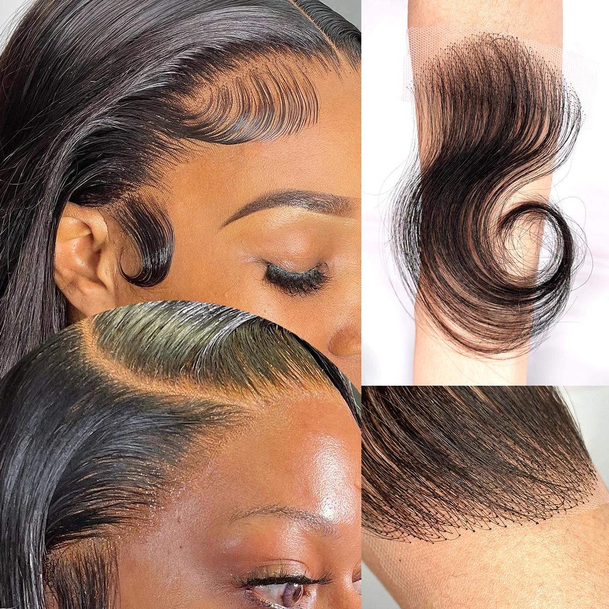 

2 шт., детские волнистые волосы из 100% человеческих волос