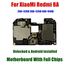 Buy Full Working For Xiaomi Hongmi Redmi 8A Motherboard 3G+32G 2G+32G 4G+64G 100% Unlocked Original Logic Board