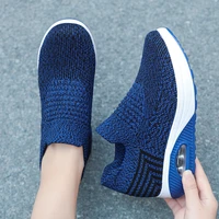 cushioning rubber platform women casual walking sneakers slip on breathable sport shoes femme running jogging zapatillas mujer