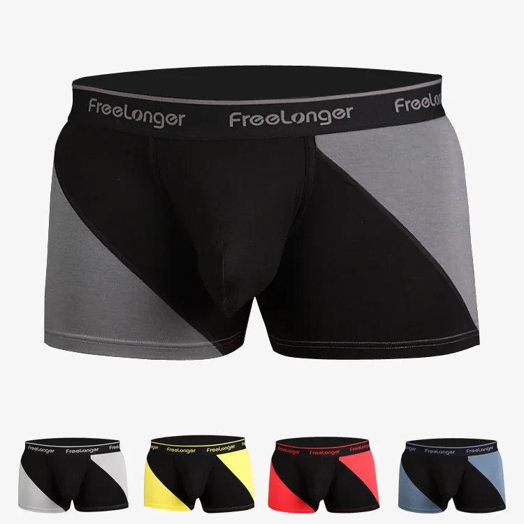 Male Bigger Dick Boxers U Bulge Penis Relax Pouch Elastic Convex Underwear Chic Loungewear Soft Designer Modal Fashion Underpant