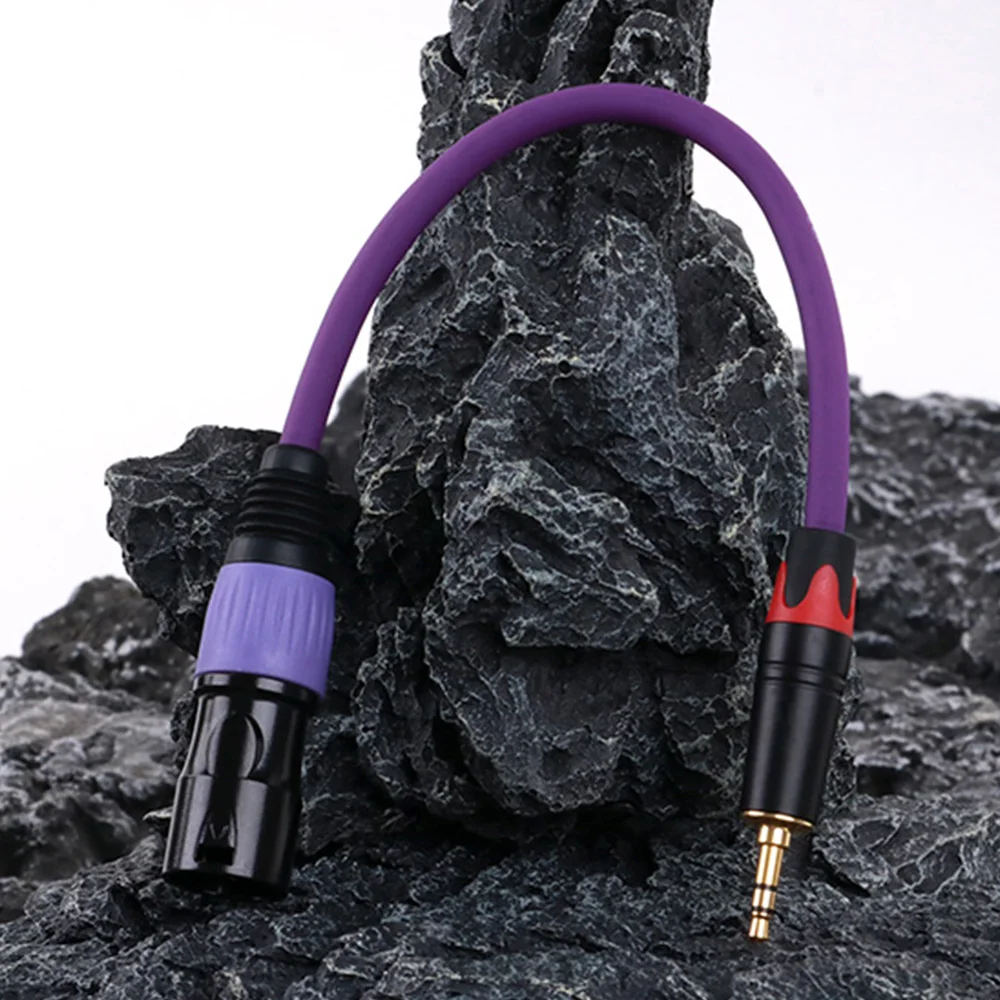 Фото Кабель со штекером XLR на штекер 3,5 мм, со штекером AUX 3,5 мм на штекер 3Pin XLR, для компьютера, SLR камеры, смесителя для записи №3