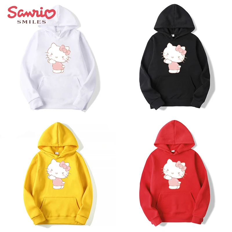 

Kawaii Sanrios Men's Sweater Anime Cartoon Kuromi Spring and Autumn Sports Casual Thick Ladies Hoodie Halloween Gift