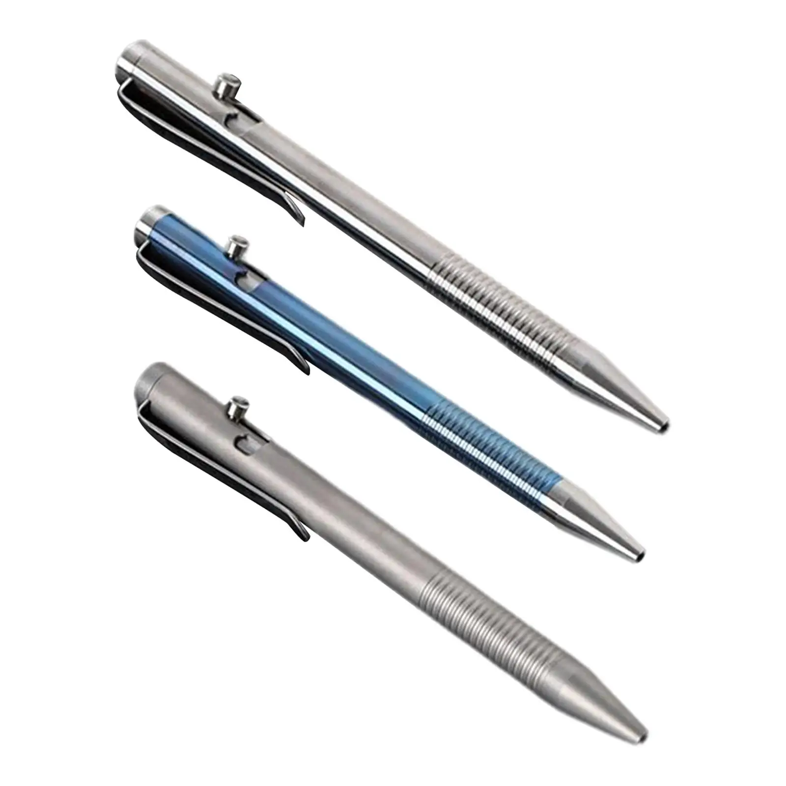 

Retractable Ballpoint Pen Titanium Alloy Everyday Use G2 Compatible Office