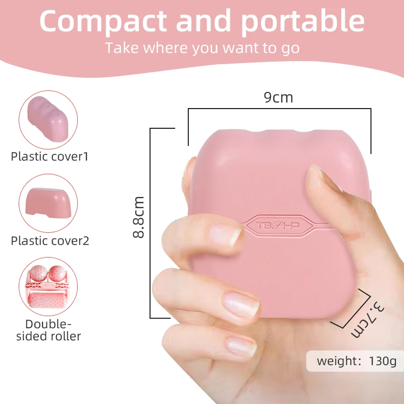 Ледяной валик для лица и глаз от MEETCARE двойной ролик массажный инструмент