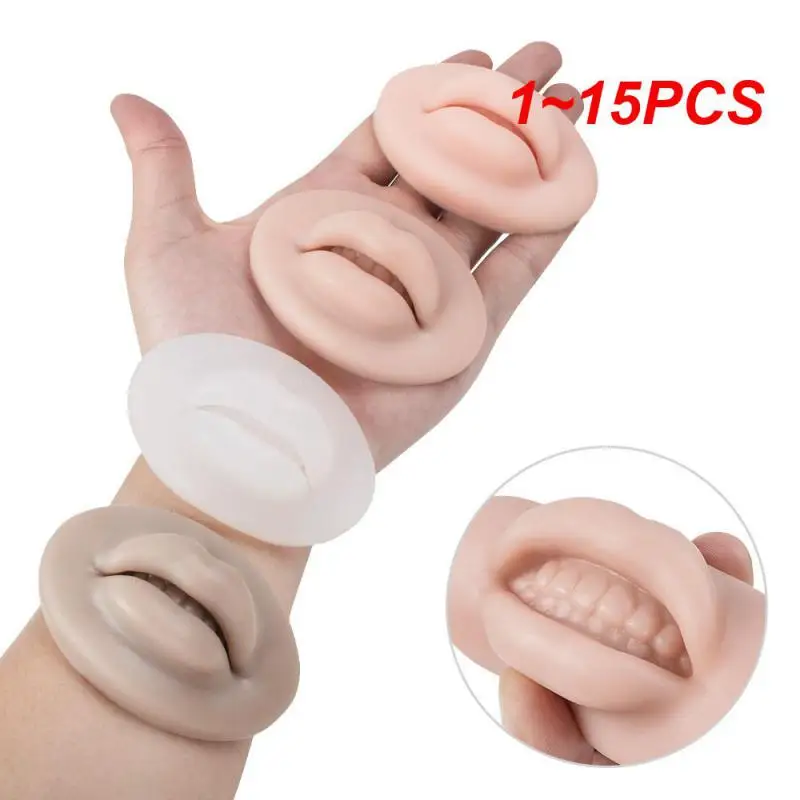 

1~15PCS Aid to Practicing Makeup Board Silicone Face Eye Tattoo Makeup Reusable Mannequin Pad Bionic Skin Make Up Training