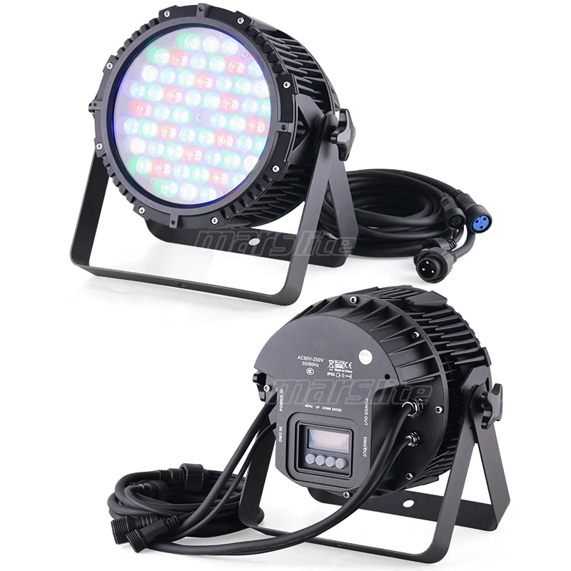 Фото Светодиодный прожектор Marslite Outdoor 54x3w, водонепроницаемый, для дискотек, вечеринок, мероприятий, RGBW, для диджеев №3