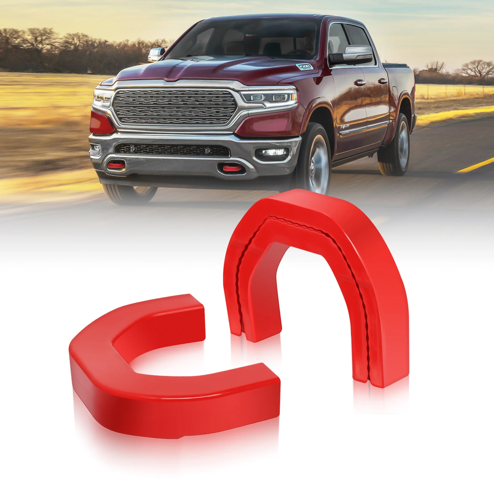 Фото Чехлы фаркопа для Dodge RAM 1500 (2019-2024), утолщенная модернизация, аксессуары для крышки фаркопа №1