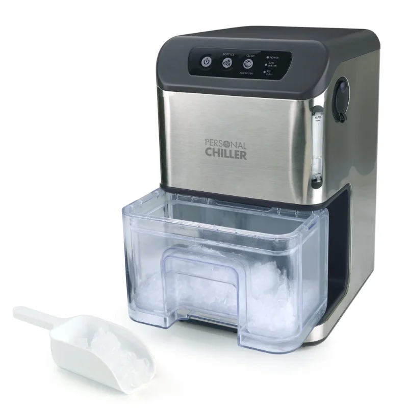 

Personal Chiller Portable Countertop Ice Maker for Soft Nugget Ice at Home