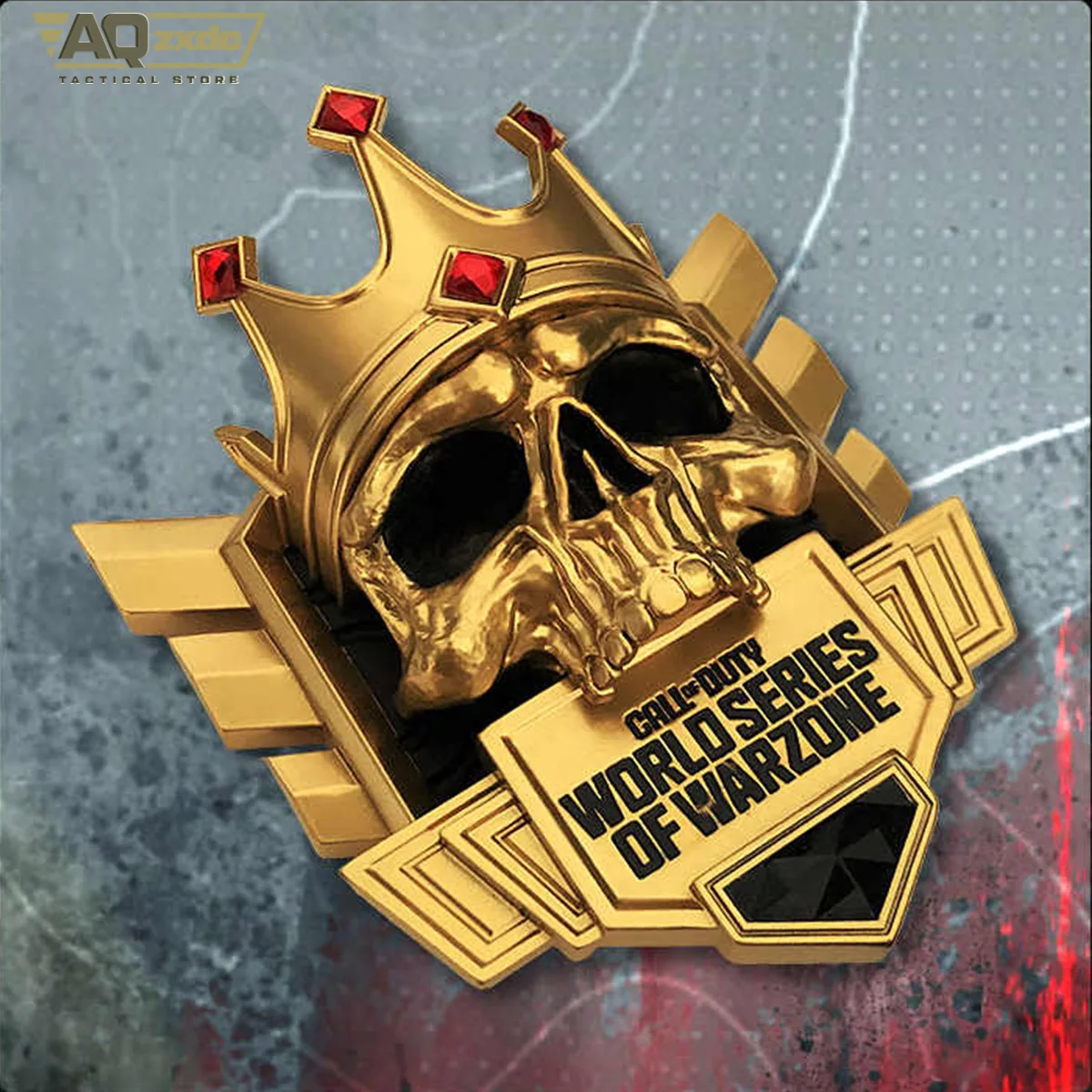 Фото AQzxdc Crown Skull Oendant MW 2 Call of Duty COD Black Ops 6 Season Rank TOP250 Модель черепа Короны Периферийный магнитный кулон №3