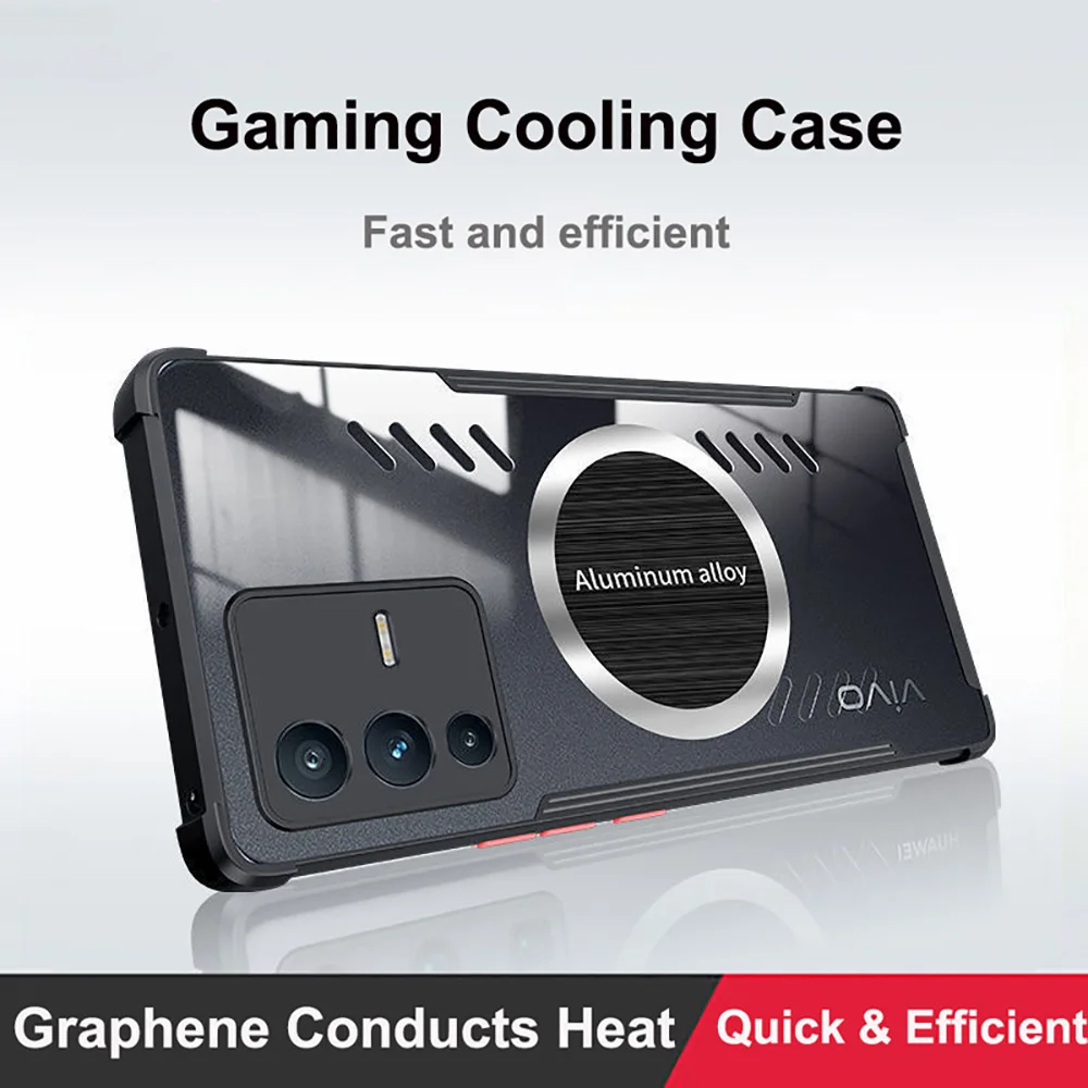 

Корпус вентилятора охлаждения для Black Shark 5 Pro, чехол из алюминиевого сплава с функцией отвода тепла и графина для Xiaomi Black Shark 5