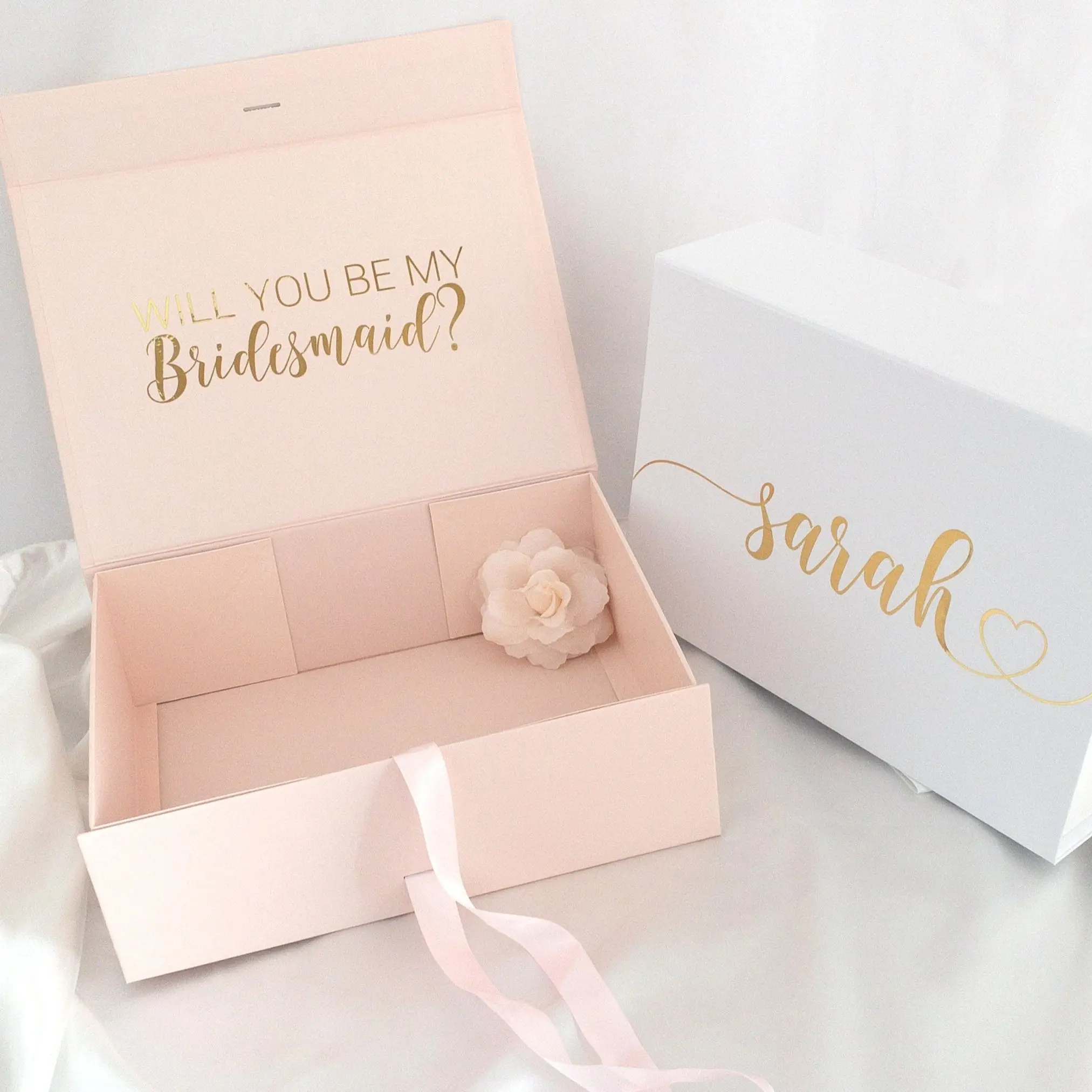 Maid Of Honor Box Custom Wedding Gift Box With Name Gift Box For Birthday Christmas Gift Box