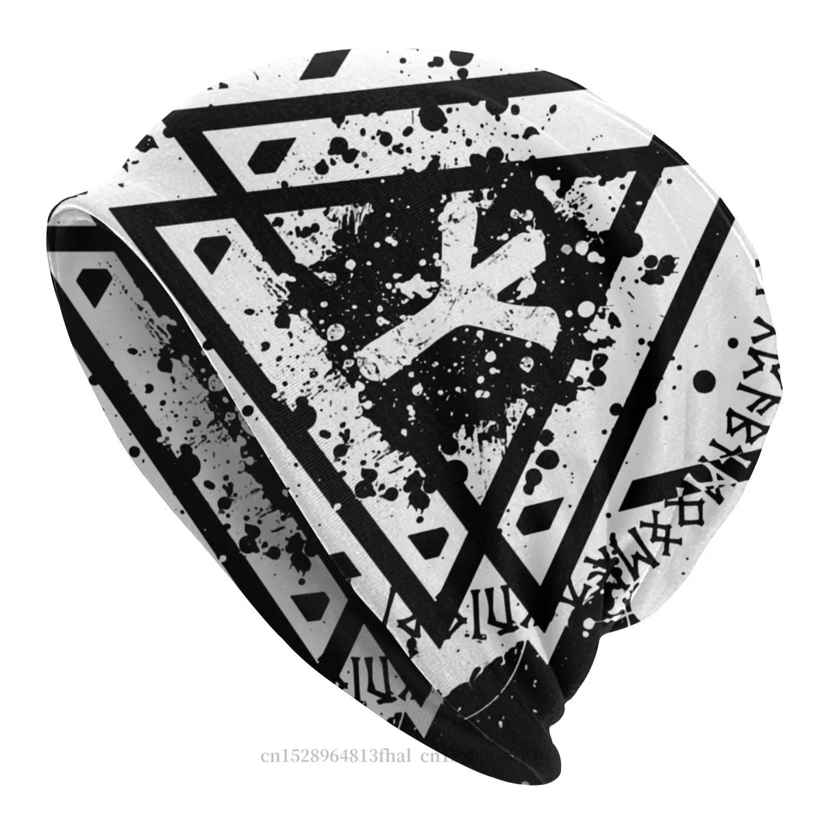 

Bonnet Hats Vikings Viking Men Women's Algiz Rune Winter Warm Cap Street Skullies Beanies Caps