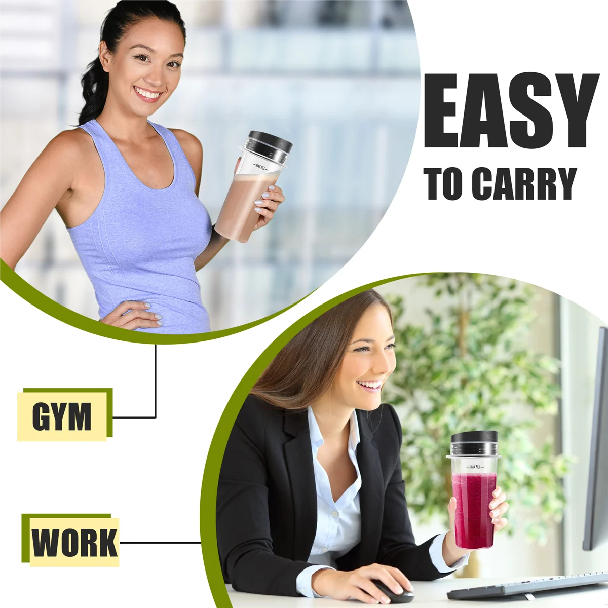 Чашка блендера с крышкой для Nutri Ninja запасные части одной подачи