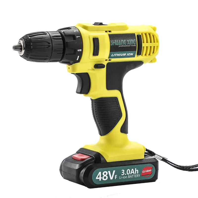

48 vf hand electric drill two-speed lithium electric drill drill rechargeable electric screwdriver impact drill home