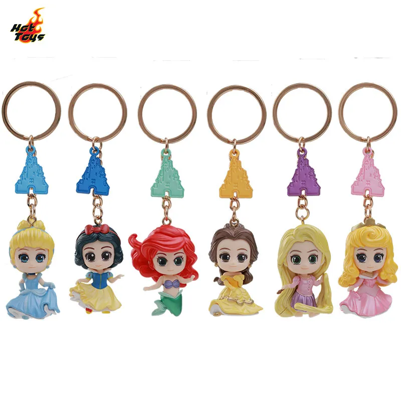 Фото Брелок-подвеска Hottoys Disney Cosbaby: Белоснежка, Золушка, Русалочка, Спящая красавица. Украшение для рюкзака, детские игрушки, подарок. №2