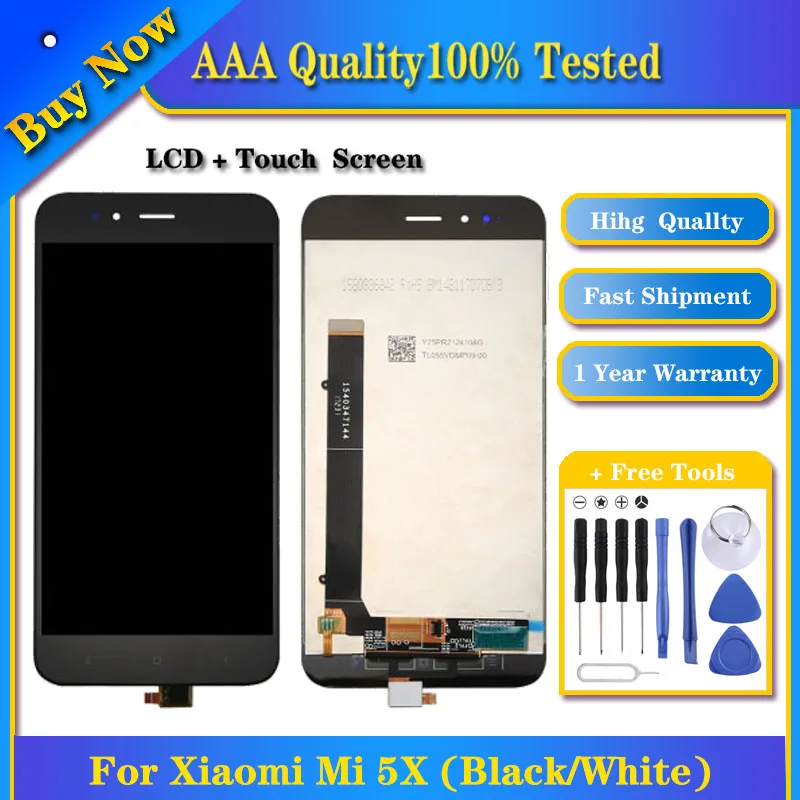 

100% Tested TFT LCD Screen for Xiaomi Mi 5X / A1 with Digitizer Full Assembly